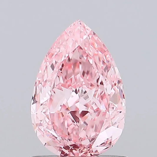 1.04ct Pear Lab Grown Diamond (Colour Fancy Vivid Pink, Clarity VS1, IGI Certified)