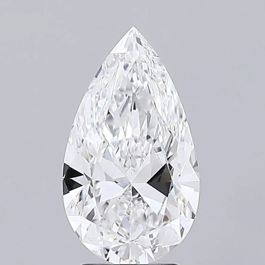 3.03ct Pear Lab Grown Diamond (Colour F, Clarity VVS2, IGI Certified)