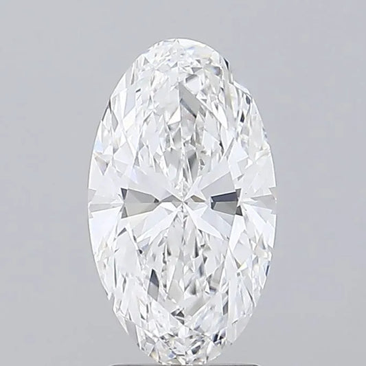 2.41ct Oval Lab Grown Diamond (Colour E, Clarity VVS2, IGI Certified)