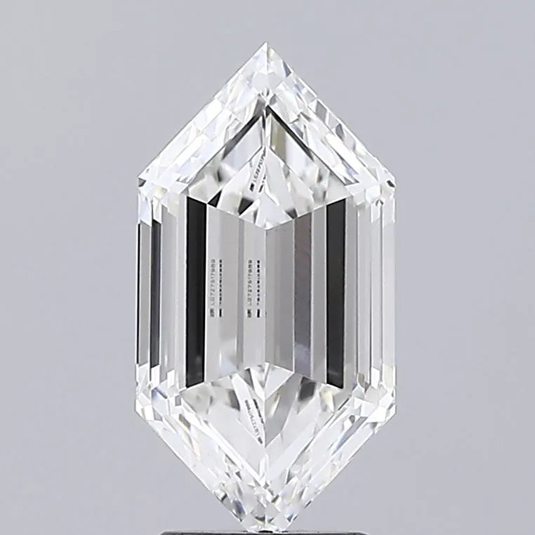 3.06ct Hexagonal Lab Grown Diamond (Colour F, Clarity VVS1, IGI Certified)