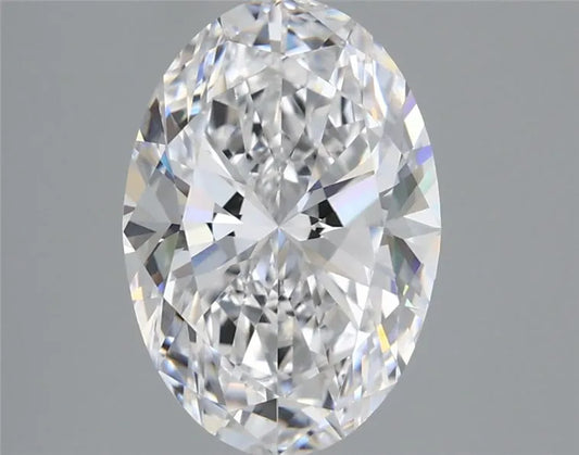 3.00ct Oval Lab Grown Diamond (Colour D, Clarity VVS2, IGI Certified)
