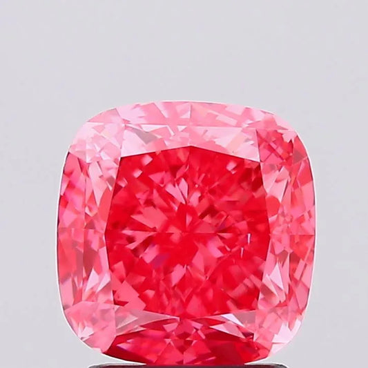 2.31ct Cushion modified Lab Grown Diamond (Colour Fancy Vivid Pink, Clarity VS1, IGI Certified)