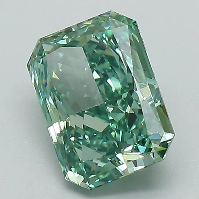 1.54ct Radiant Lab Grown Diamond (Colour Fancy Vivid Green, Clarity VS1, IGI Certified)