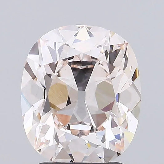 2.00ct Cushion brilliant Lab Grown Diamond (Colour Very Light Pink, Clarity VS1, IGI Certified)
