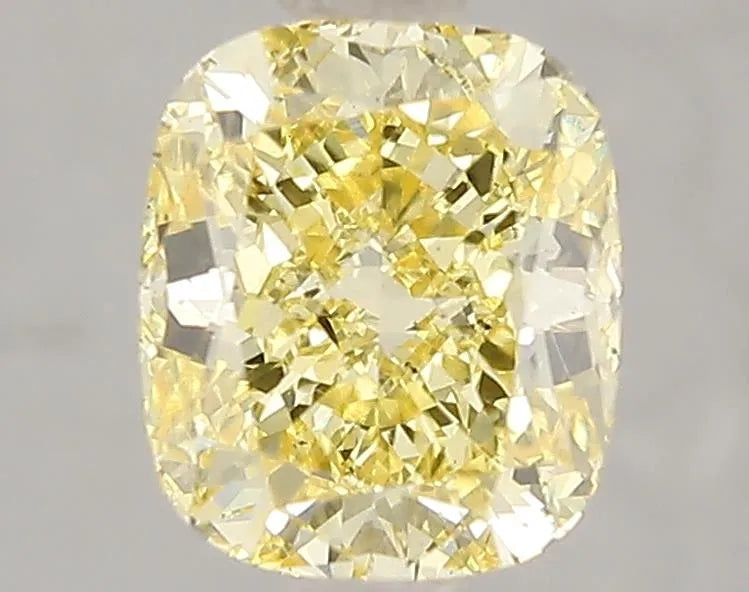 2.00ct Cushion modified Lab Grown Diamond (Colour Fancy Intense Yellow, Clarity SI1, IGI Certified)