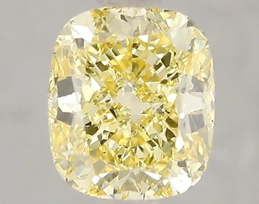 2.00ct Cushion modified Lab Grown Diamond (Colour Fancy Intense Yellow, Clarity SI1, IGI Certified)