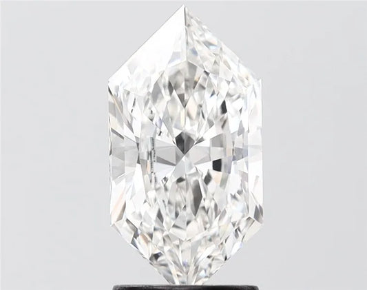 2.00ct Hexagonal Lab Grown Diamond (Colour F, Clarity VS1, IGI Certified)