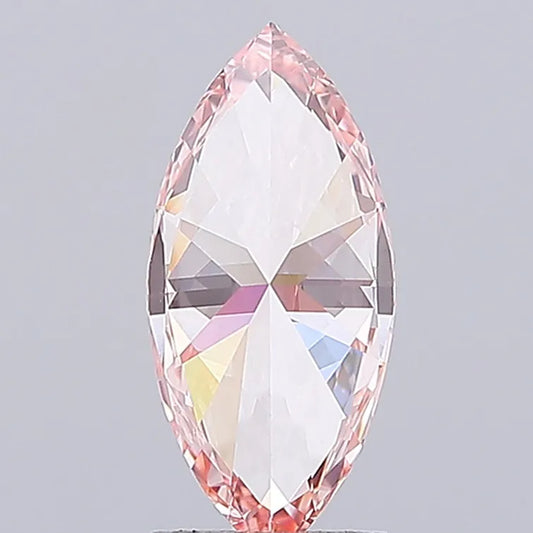 2.00ct Marquise Lab Grown Diamond (Colour Fancy Vivid Pink, Clarity VVS2, IGI Certified)