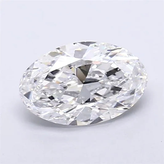 2.00ct Oval Lab Grown Diamond (Colour D, Clarity SI1, IGI Certified)