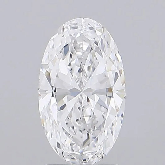 2.00ct Oval Lab Grown Diamond (Colour D, Clarity VVS2, IGI Certified)
