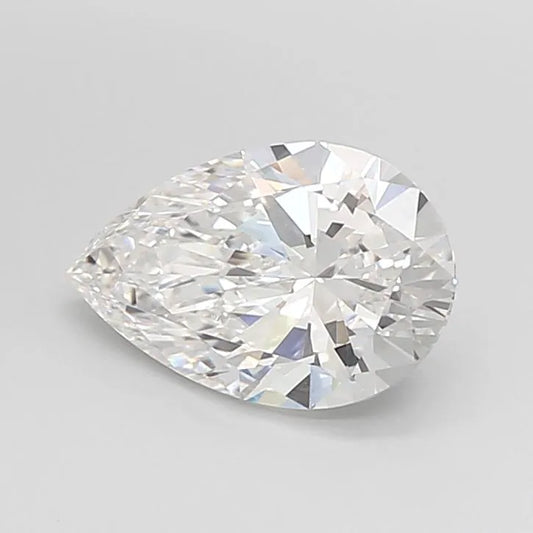 2.00ct Pear Lab Grown Diamond (Colour D, Clarity VVS1, IGI Certified)