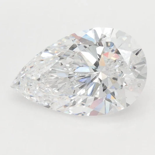 2.00ct Pear Lab Grown Diamond (Colour D, Clarity VVS2, IGI Certified)