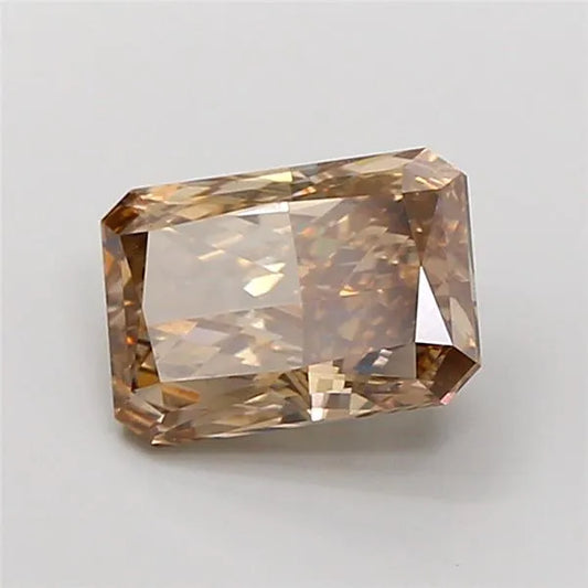 2.00ct Radiant Lab Grown Diamond (Colour Fancy Brown, Clarity VS1, IGI Certified)