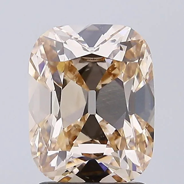 2.01ct Cushion brilliant Lab Grown Diamond (Colour Fancy Light Brown, Clarity VS1, IGI Certified)