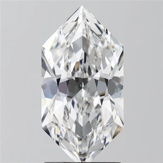 2.01ct Hexagonal Lab Grown Diamond (Colour D, Clarity VS1, IGI Certified)