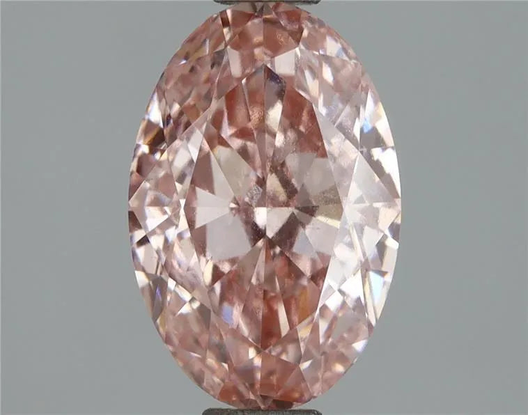 2.01ct Oval Lab Grown Diamond (Colour Fancy Vivid Pink, Clarity VS1, IGI Certified)