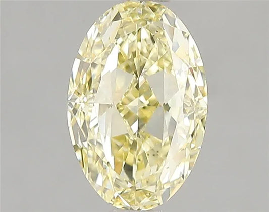 2.01ct Oval Lab Grown Diamond (Colour Fancy Yellow, Clarity VS1, IGI Certified)