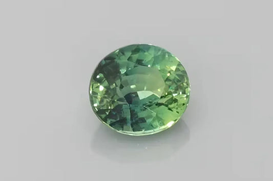 2.01ct Oval Natural Sapphire (Colour Teal, Clarity Eye Clean, Cut Faceted)
