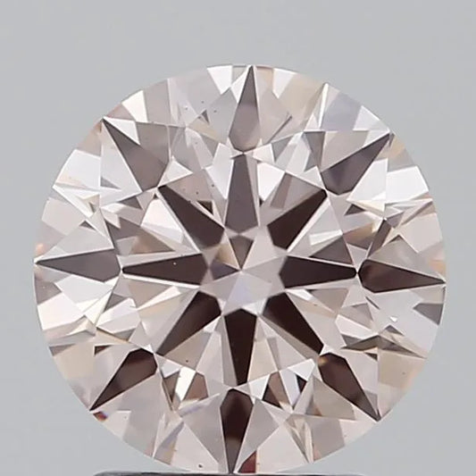2.01ct Round Lab Grown Diamond (Colour Fancy Pink, Clarity VS1, Cut ID, IGI Certified)