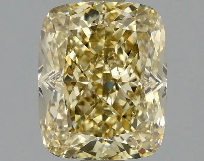 2.02ct Cushion modified Lab Grown Diamond (Colour Fancy Intense Yellow, Clarity VVS2, IGI Certified)