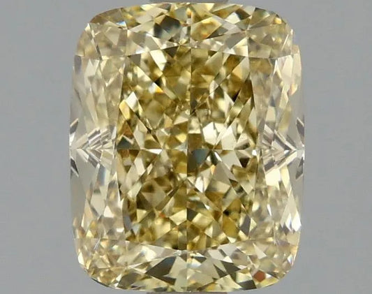 2.02ct Cushion modified Lab Grown Diamond (Colour Fancy Intense Yellow, Clarity VVS2, IGI Certified)