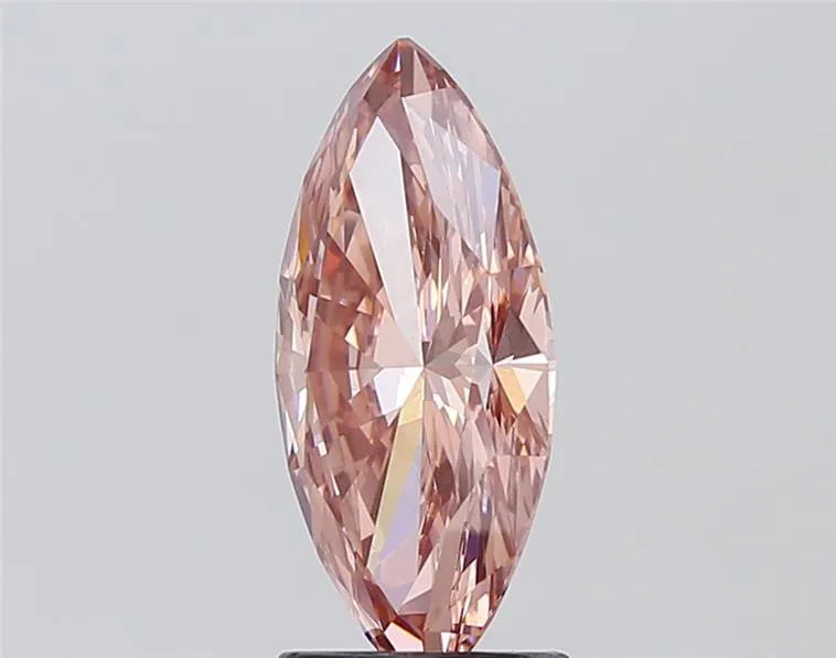 2.03ct Marquise Lab Grown Diamond (Colour Fancy Intense Brownish Pink, Clarity VS1, IGI Certified)