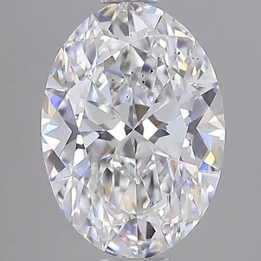 2.03ct Oval Lab Grown Diamond (Colour E, Clarity SI1, IGI Certified)