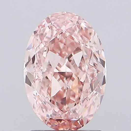 2.03ct Oval Lab Grown Diamond (Colour Fancy Vivid Pink, Clarity VS1, IGI Certified)