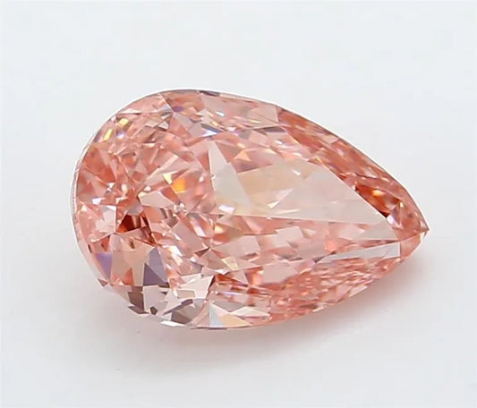 2.03ct Pear Lab Grown Diamond (Colour Fancy Vivid Pink, Clarity VVS2, IGI Certified)