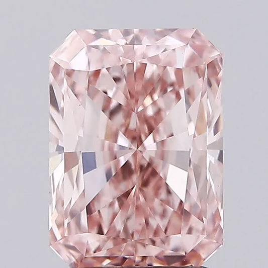 2.03ct Radiant Lab Grown Diamond (Colour Fancy Intense Brown Pink, Clarity VVS2, IGI Certified)