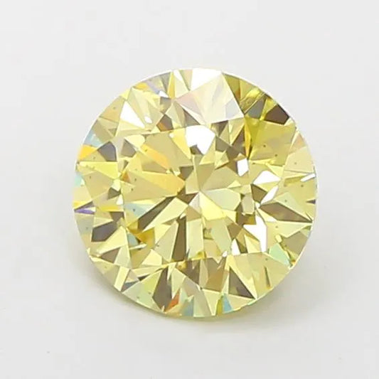 2.03ct Round Lab Grown Diamond (Colour Fancy Brownish Yellow, Clarity VS1, Cut ID, IGI Certified)