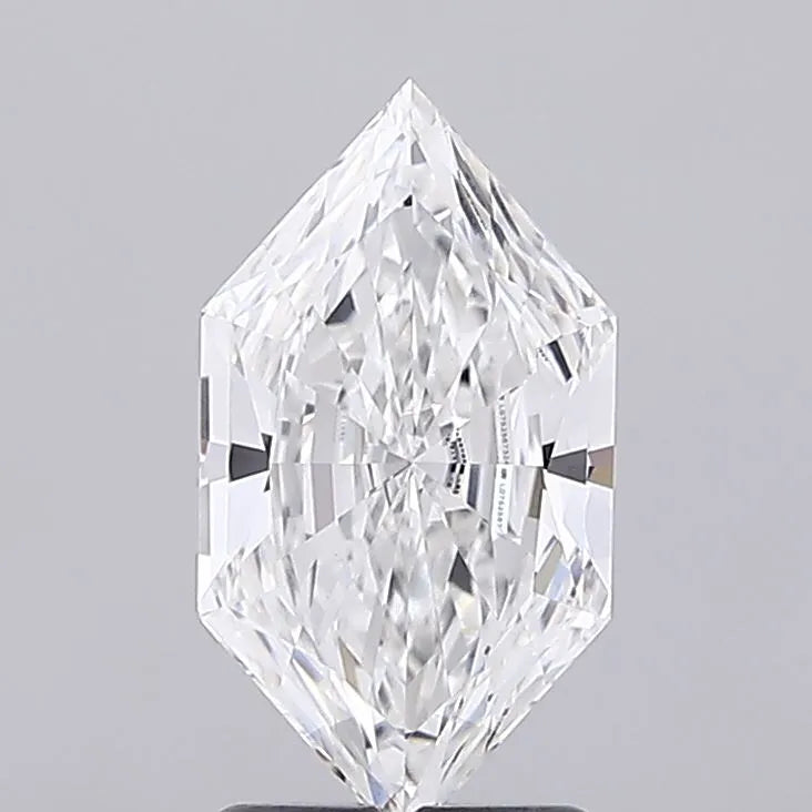2.04ct Hexagonal Lab Grown Diamond (Colour E, Clarity VVS2, IGI Certified)