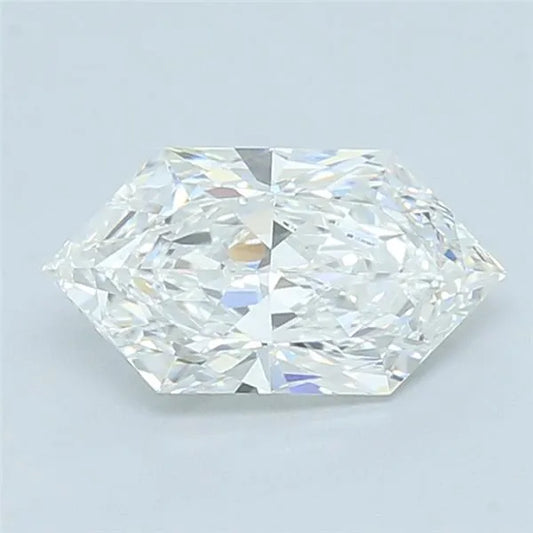 2.04ct Hexagonal Lab Grown Diamond (Colour E, Clarity VVS2, IGI Certified)