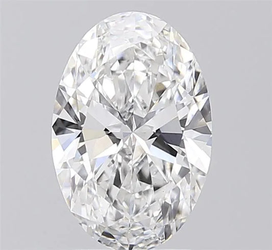 2.04ct Oval Lab Grown Diamond (Colour E, Clarity VVS2, IGI Certified)