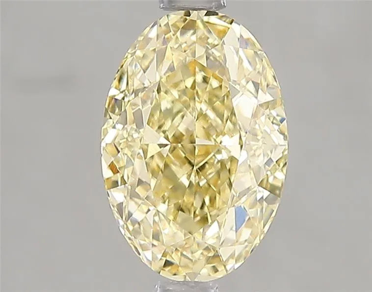 2.04ct Oval Lab Grown Diamond (Colour Fancy Yellow, Clarity VVS2, IGI Certified)