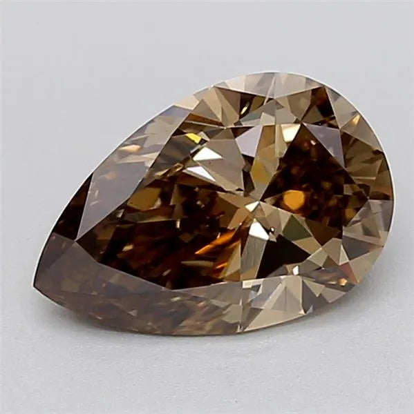 2.04ct Pear Lab Grown Diamond (Colour Fancy Brown, Clarity VS1, IGI Certified)