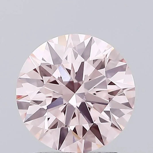 2.04ct Round Lab Grown Diamond (Colour Fancy Intense Pink, Clarity VVS2, Cut ID, IGI Certified)