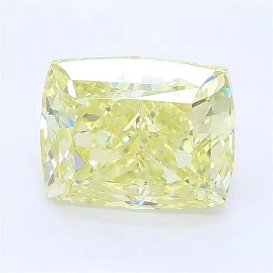 2.05ct Cushion modified Lab Grown Diamond (Colour Fancy Light Yellow, Clarity VVS2, IGI Certified)