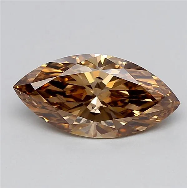 2.05ct Marquise Lab Grown Diamond (Colour Fancy Brown, Clarity VVS2, IGI Certified)