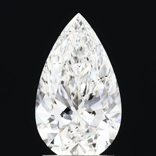 2.05ct Pear Lab Grown Diamond (Colour E, Clarity SI1, IGI Certified)