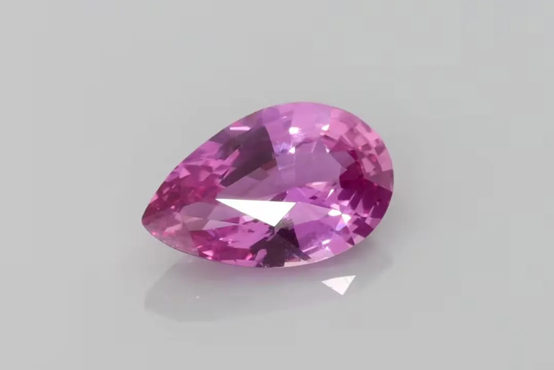 2.05ct Pear Natural Sapphire (Colour Pink, Clarity Eye Clean, Cut Faceted)