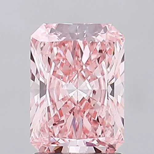 2.05ct Radiant Lab Grown Diamond (Colour Fancy Vivid Pink, Clarity VS2, IGI Certified)