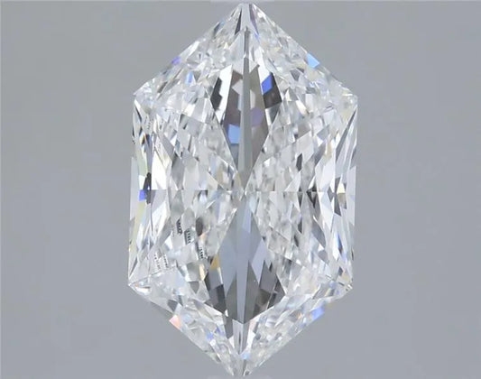 2.06ct Hexagonal Lab Grown Diamond (Colour E, Clarity VVS2, IGI Certified)