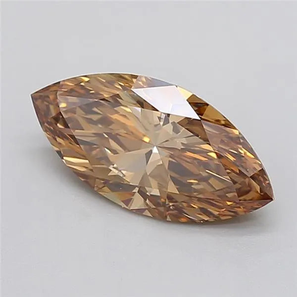 2.06ct Marquise Lab Grown Diamond (Colour Fancy Brown, Clarity VVS2, IGI Certified)