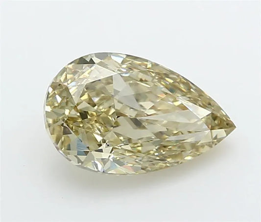 2.06ct Pear Lab Grown Diamond (Colour Fancy Light Yellow, Clarity VVS2, IGI Certified)
