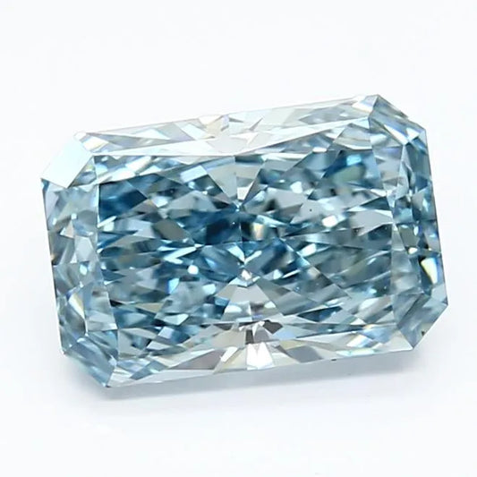 2.06ct Radiant Lab Grown Diamond (Colour Fancy Vivid Blue, Clarity VS1, IGI Certified)