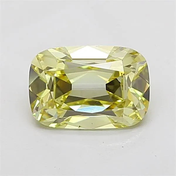 2.07ct Cushion brilliant Lab Grown Diamond (Colour Fancy Light Yellow, Clarity VS2, IGI Certified)
