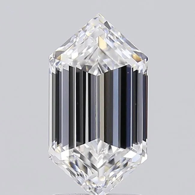 2.07ct Hexagonal Lab Grown Diamond (Colour D, Clarity VVS1, IGI Certified)