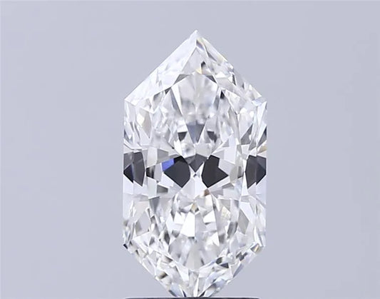 2.07ct Hexagonal Lab Grown Diamond (Colour E, Clarity VVS2, IGI Certified)