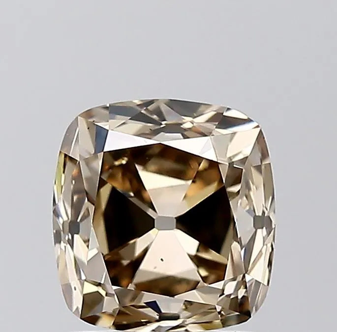 2.07ct Old miner Natural Diamond (Colour Fancy Dark Yellowish Brown, Clarity VS2, GIA Certified)